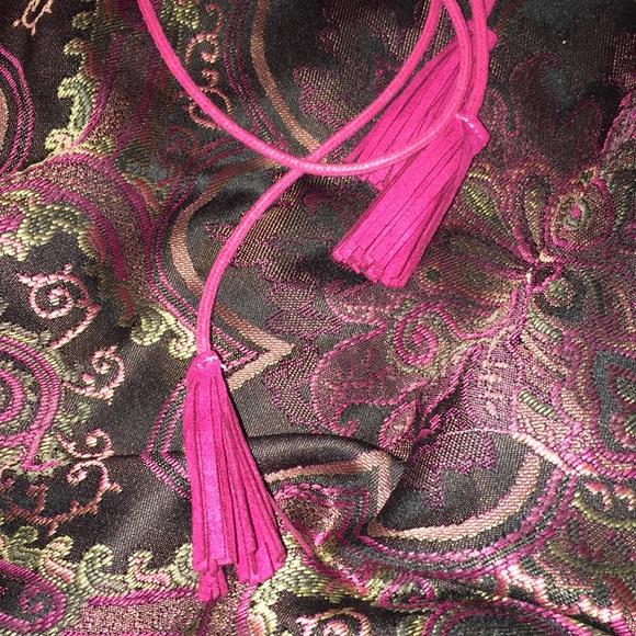 Fuchsia Tassel Gladiator Sandal - Picture 5 of 6